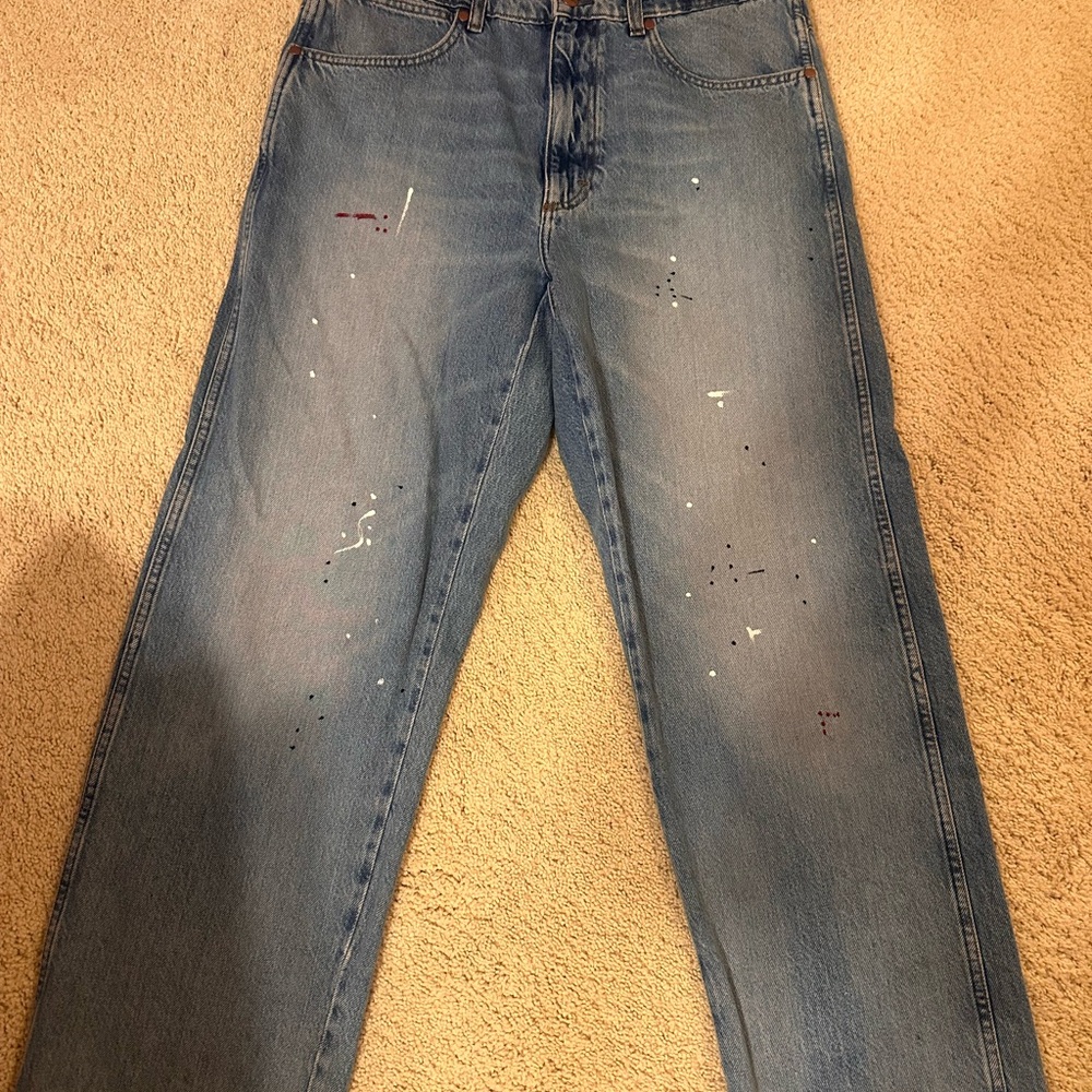 Wrangler Loose Fit Paint Splatter Jeans